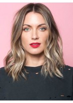 Shimmering Capless Synthetic Wig 