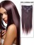 16" Long Straight Remy Hair Extension With Clips