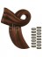 16" Diy Set Simple Clip In Hair Extensions