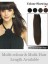 Silky Straight Remy Human Hair Full Head Extensions