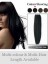 20" Straight Remy Human Hair Full Head Extensions