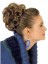 Brown Curly Synthetic Wrap with Pressure Clip