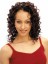 Capless Curly Medium Human Hair Wig