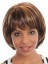 Straight Lace Front African American Wig With Bangs