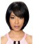 Straight Synthetic Capless Wig With Bangs