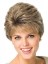 Synthetic Wavy Capless Gray Wig