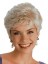 Short Synthetic Gray Capless Wig