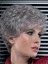 Synthetic Lace Front Gray Wig