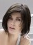 Medium Length Gloss Straight Human Hair Wig