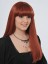 22" Straight Full Lace Human Hair Wig With Bangs