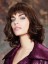 Medium Length Human Hair Wavy Capless Wig With Bangs