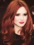Red Middle Part Lace Front Wig