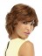 Short Shag Mono Top Human Hair Wavy Wig