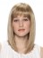 Shoulder Length Synthetic Wig with Full Bangs