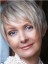 Lace Front Straight Short Grey Wig
