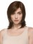 Medium Wavy Monofilament Brown Wig