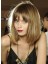 Medium Straight Blonde Synthetic Wig