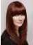 Straight Synthetic Middle Part Capless Wig