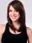 Straight Medium Length Capless Synthetic Wig Without Bangs