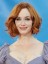 Medium Lace Front Wavy Synthetic Wig