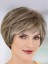 Wavy Short Gray Wig With A Charming Bangs