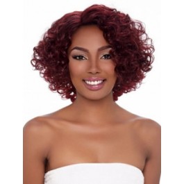 Curly African American Wig Without Bangs