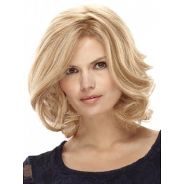 Shoulder Length Front Lace with Mono Human Hair Wig