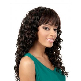 Romantic Synthetic African American Capless Wig