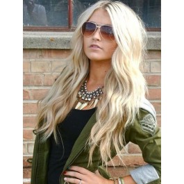Classic Long Wavy Lace Front Synthetic Wig
