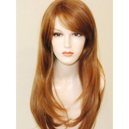 Pretty Straight With Bangs Capless Synthetic Long Wig