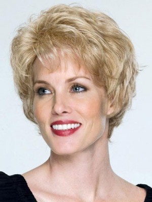 Chic Short Waves Capless Remy Human Hair Wig