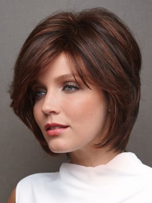Seductive Straight Human Hair Lace Front Wig