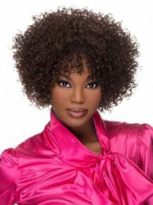 Classic Lace Front Curly African American Wig