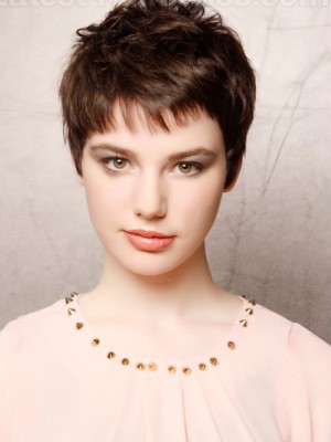 Chic Satisfied Short Capless Synthetic Wig With Straight Style