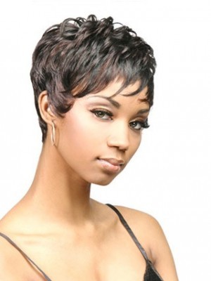 Short Capless Curly African American Wig