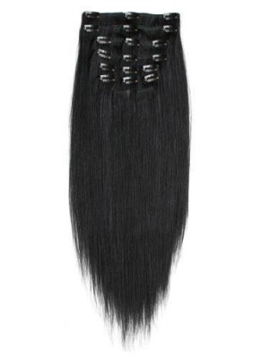 Natural Straight 10 Pcs From 14" Clip In Full Head Set