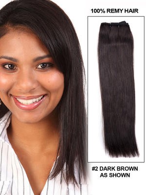 14" Straight Charming Indian Remy Hair Extensions