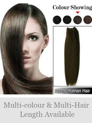 60" Wide Straight Remy Human Hair Full Head Extensions