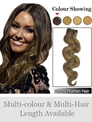 Fashion Wavy Indian Remy Hair Weft Extensions