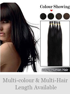 High Quality 18" 100% Human Hair Stick Tip Extensions