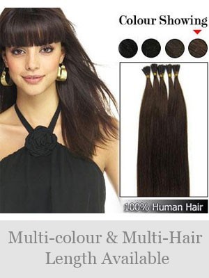 Fashionable 18" 100% Human Hair Stick Tip Extensions