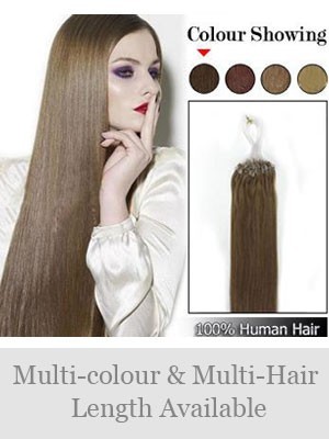 18" 100% Human Hair Simple Micro Loop Extensions