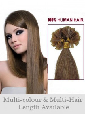 Charming 20" Straight Nail Tip Remy Human Hair Extension