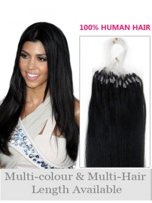 22" Natural Micro Loop Human Hair Extensions