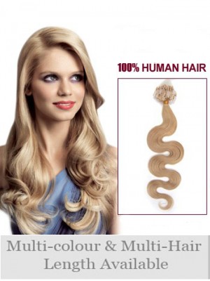 24" Wavy 100% Human Hair Extensions 