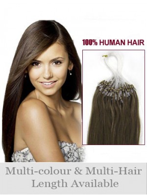 24" Straight Micro Loop Human Hair Extensions 