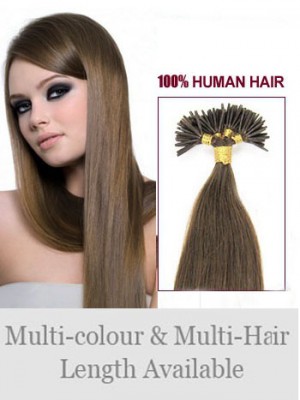 Affordable 18" 100% Human Hair Stick Tip Extensions