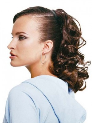 Claw Clip Curly Locks Synthetic Ponytail