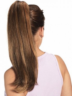 Straight With Claw Clip Human Hair Ponytail