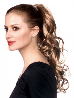 Wavy Clip-In Remy Hair Ponytail